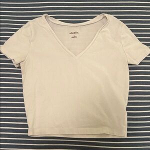 Wild Fable Cream V-Neck Tee
